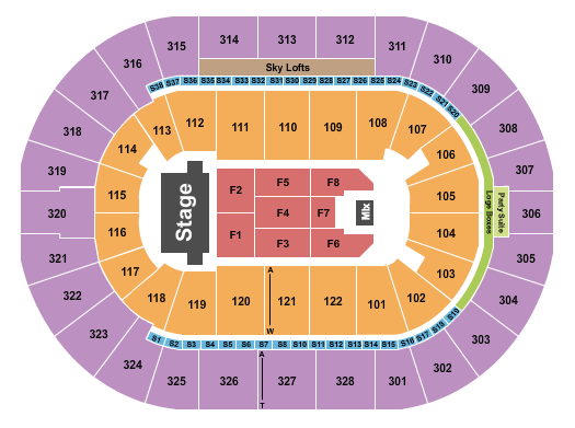 BOK Center Trans-Siberian Orchestra Seating Chart